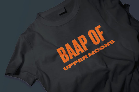 Baap of Upper Moons Tee – Bold in Orange