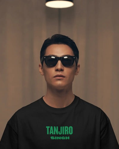 Tanjiro Singh Tee – Demon Slayer with Desi Power